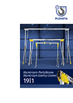 Flyer PLANETA Aluminium-Portalkran Programm 2018, deutsch/englische Ausgabe