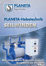 Katalog PLANETA Seilwinden 2014, deutsche Ausgabe