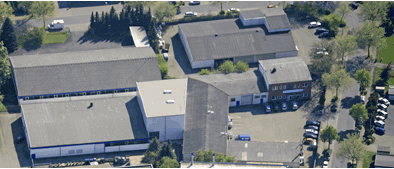 PLANETA- Hebetechnik, Standort in Herne (Luftbildaufnahme)