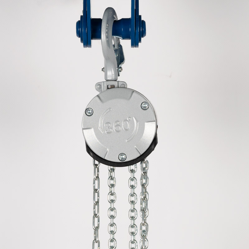 Anwendung Mini Aluminium Flaschenzug PAC360 250 kg gerade