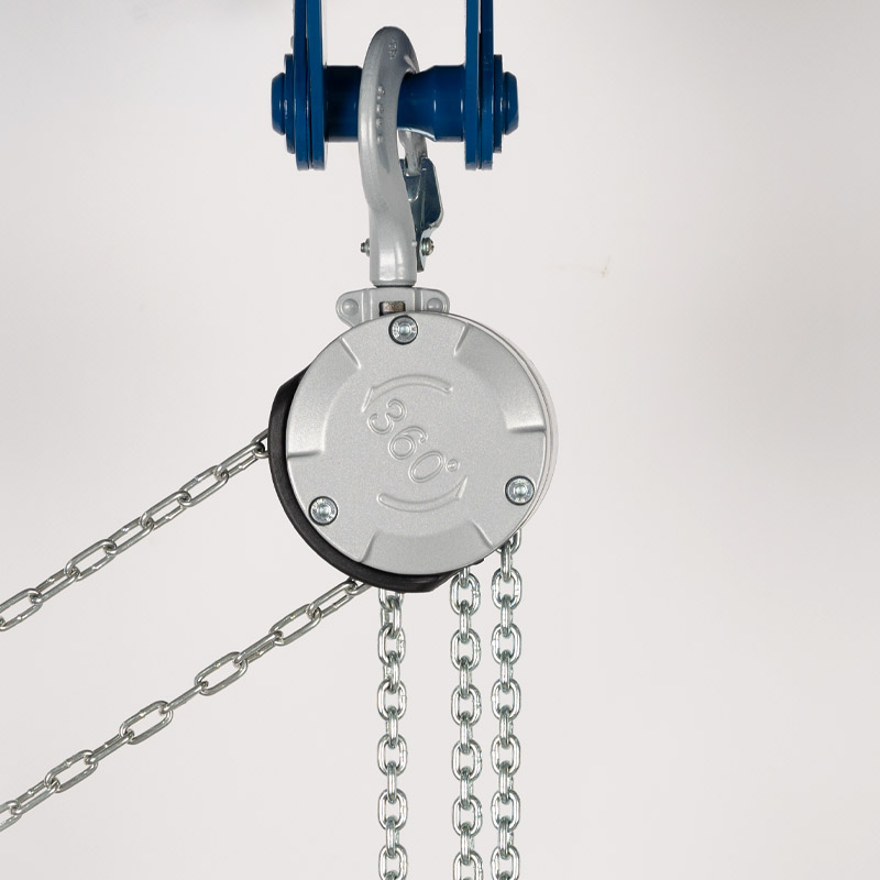 Anwendung Mini Aluminium Flaschenzug PAC360 250 kg links