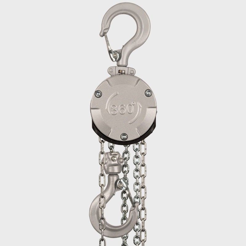 Mini Aluminium Flaschenzug PAC360 250 kg Rückseite