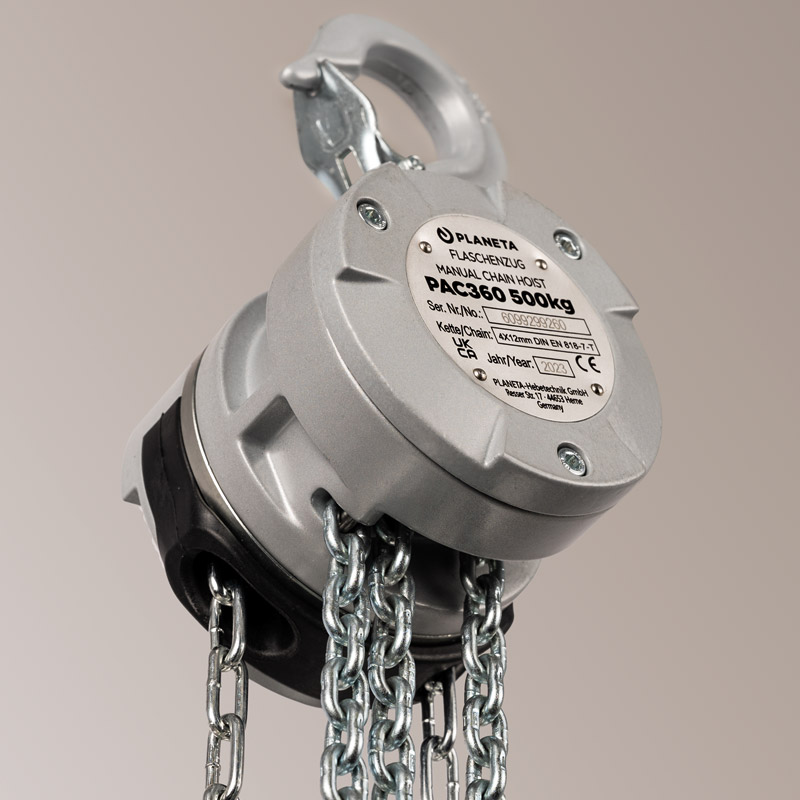 Mini Aluminium Flaschenzug PAC360 500 kg Detail