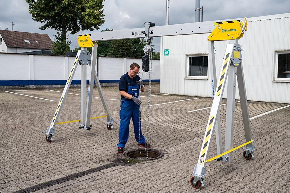 Anwendung RLPK mit Flaschenzug PREMIUM-PRO