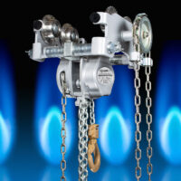 ATEX-Kombihaspellaufkatze LHT-G-EX 1000 kg Seitenansicht