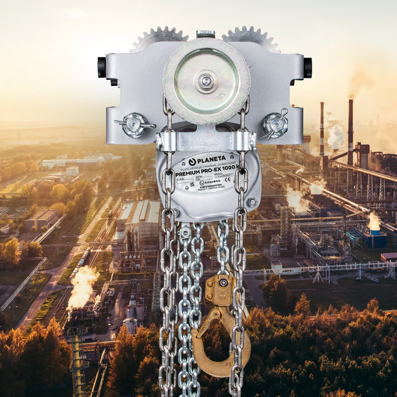 ATEX-Kombihaspellaufkatze LHT-G-EX 1000 kg