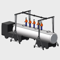 Aluminium Portalkran RHPK für Tankwagon