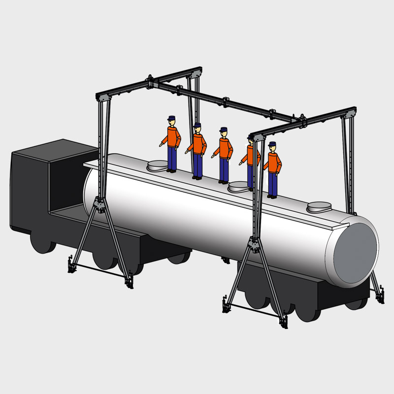 Aluminium Portalkran RHPK für Tankwagon
