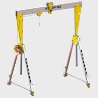 Aluminium Portalkran RKPK 500 kg mit Handseilwinde