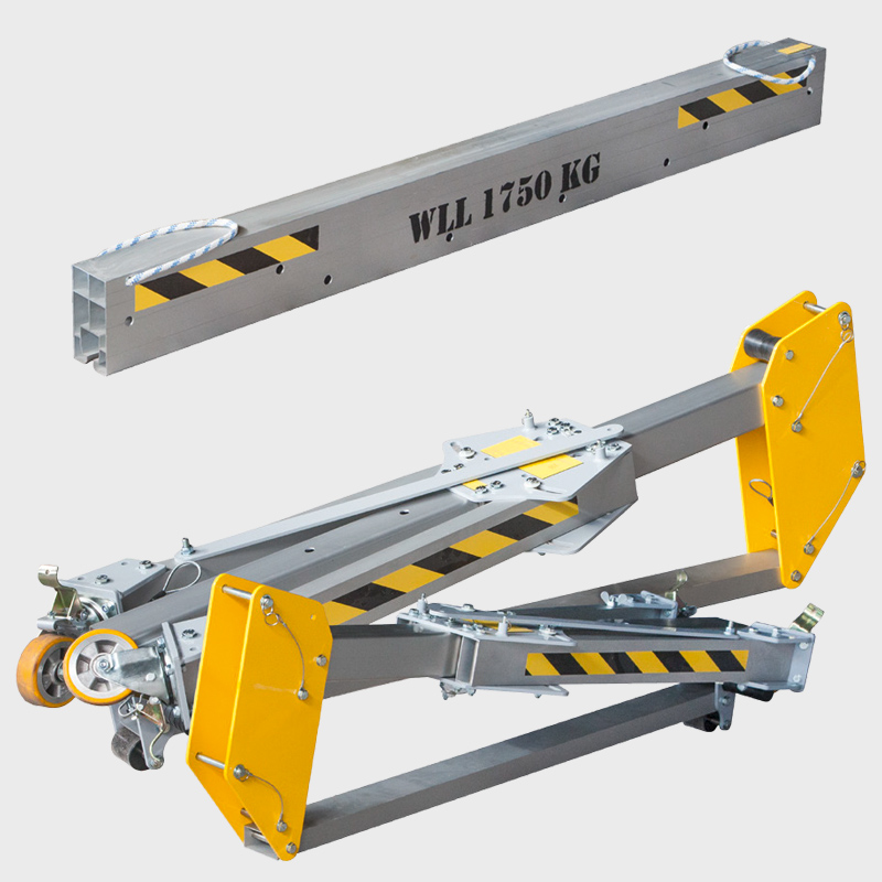 Alu-Portalkran RLPK zusammengeklappt