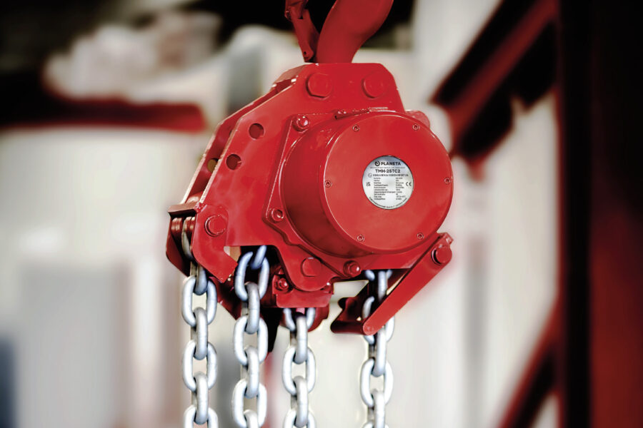 Anwendung Druckluftkettenzug TMH 25TC2 2-strängig 25.000 kg
