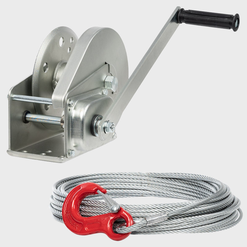 Handseilwinde BHW1800 mit Seil lose beigelegt
