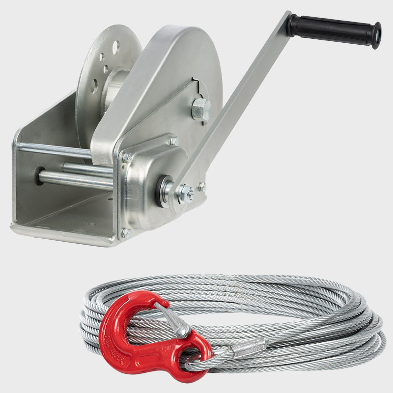 Handseilwinde BHW2600 mit Seil lose beigelegt