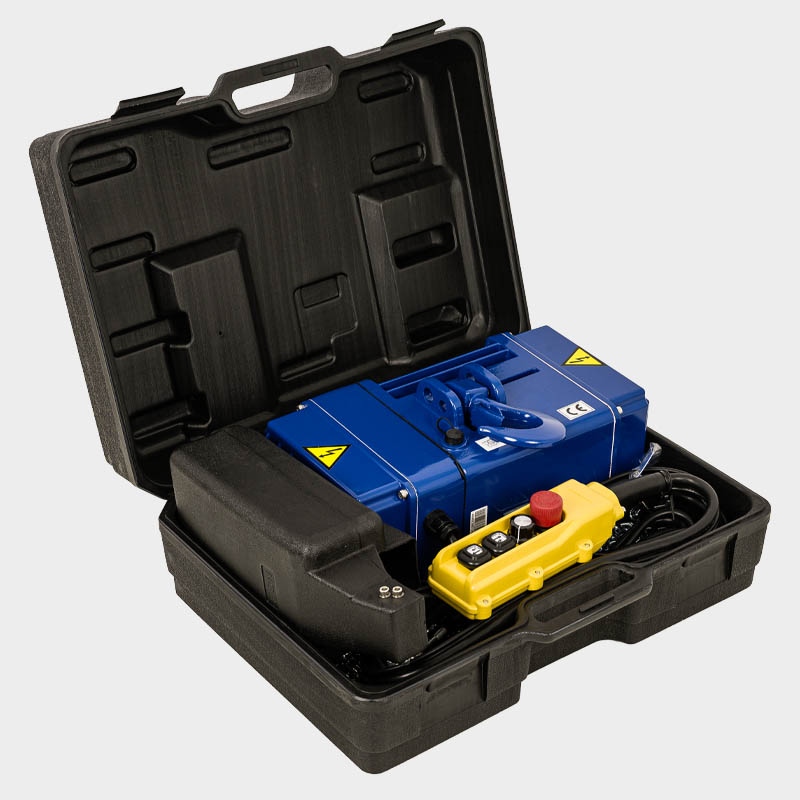 Koffer für Elektrokettenzug MONTI mit 480 kg Tragfähigkeit