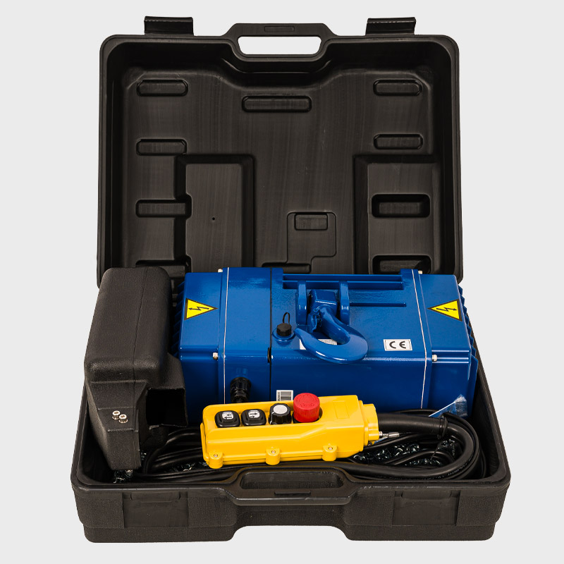 Elektrokettenzug MONTI 480 Koffer Frontansicht