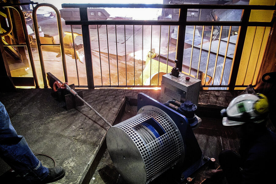 Anwendung Druckluftseilwinde FD-L