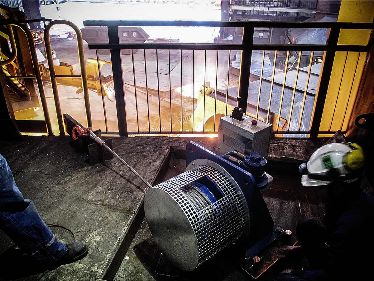 Anwendung Druckluftseilwinde FD-L