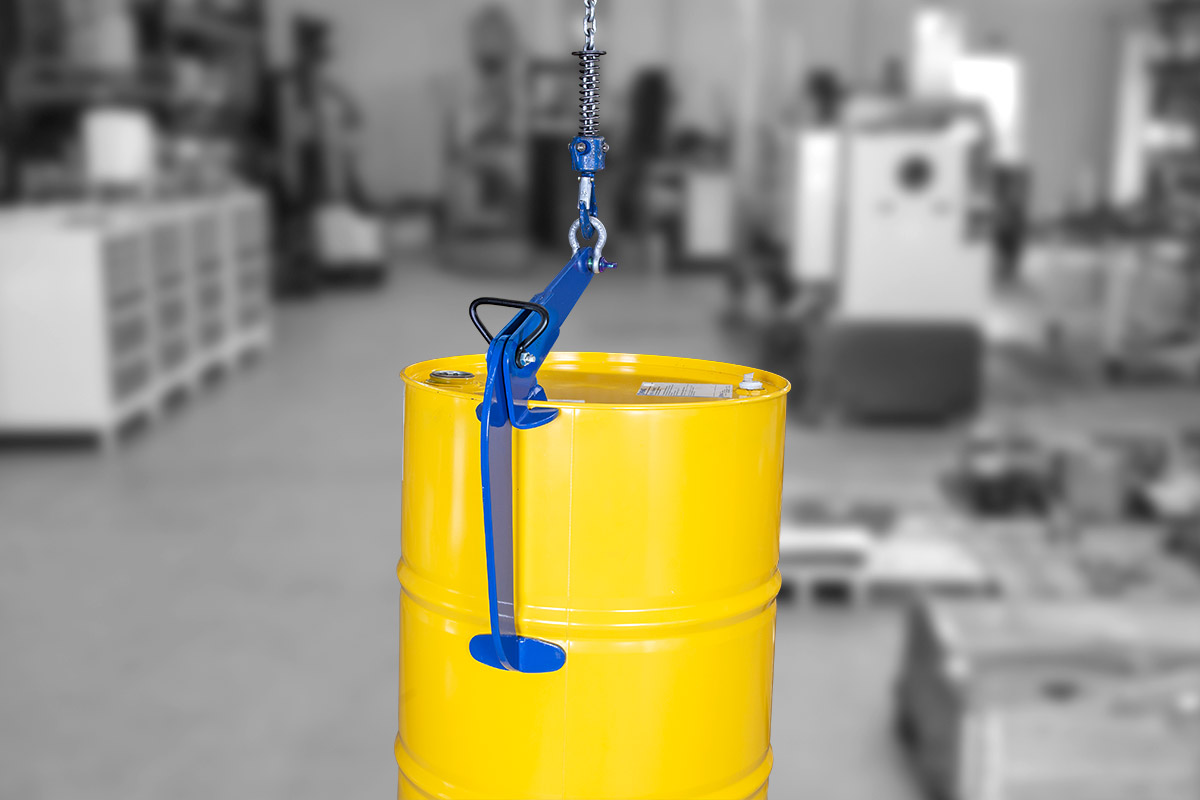 Anwendung 1 Fasshebeklemme DLC