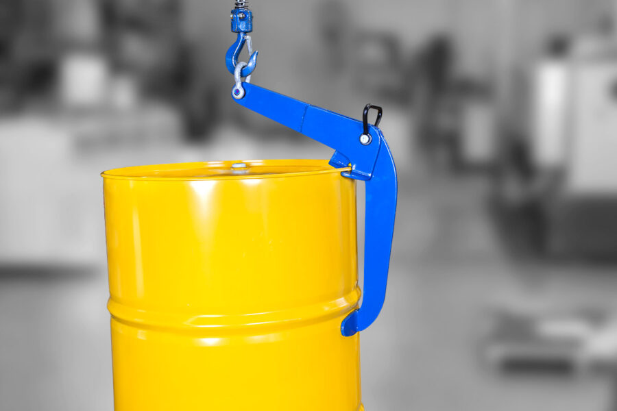 Anwendung 3 Fasshebeklemme DLC