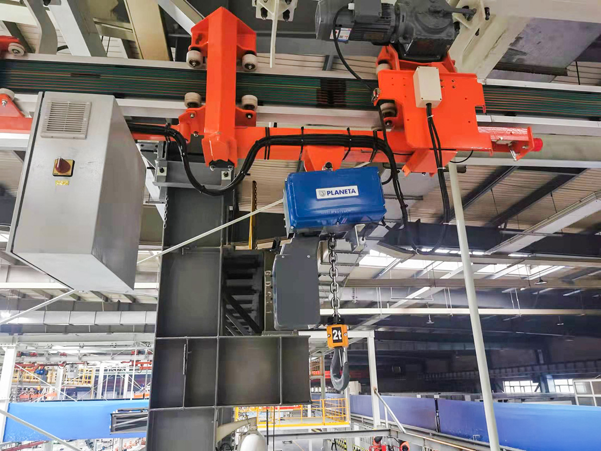 Anwendungsbild 7 Elektrokettenzug PITCH PF