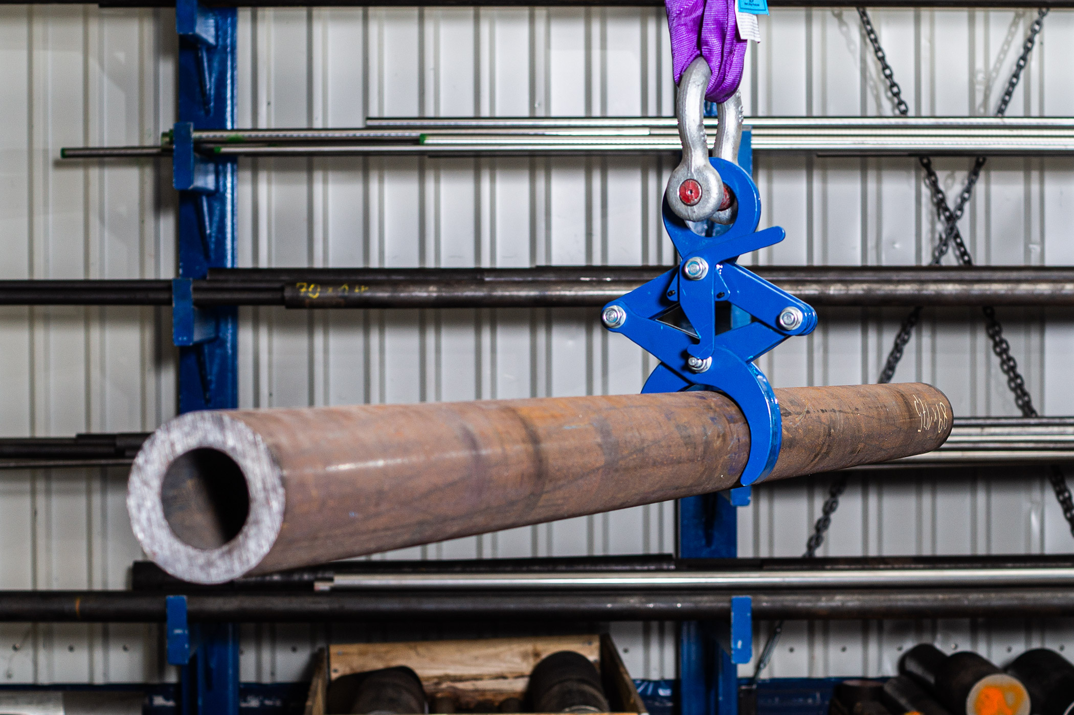 Anwendungsbild 2 Rundmaterialgreifer RTG