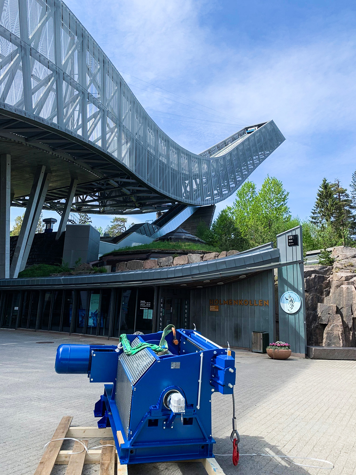 Anwendung Elektroseilwinde SB-E 309 Skisprungschanze