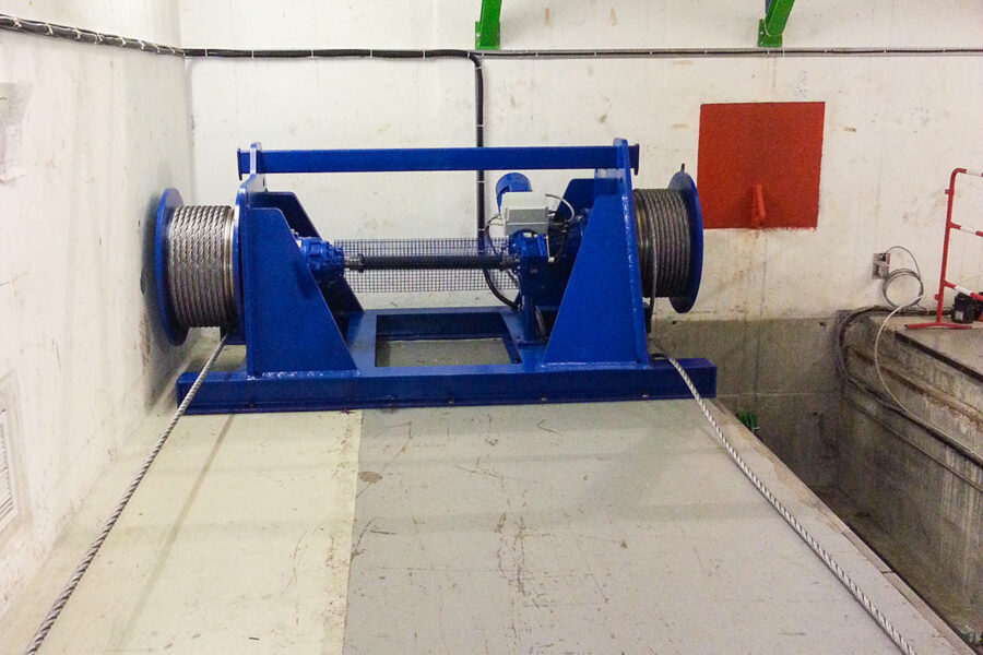 Anwendung Elektroseilwinde SB-E 310 2 Trommeln