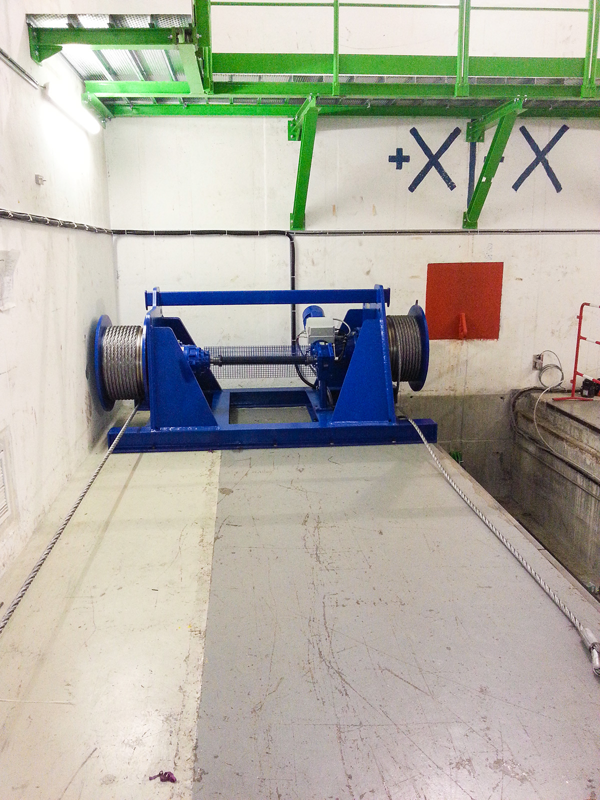 Anwendung Elektroseilwinde SB-E 310 2 Trommeln