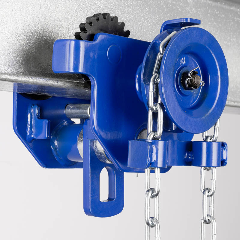 Haspellaufkatze GTM mit 500 kg Tragfähigkeit seitlich