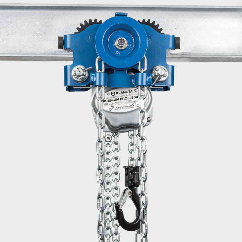 Kombi-Haspellaufkatze LHT-G Tragfähigkeit 500 kg