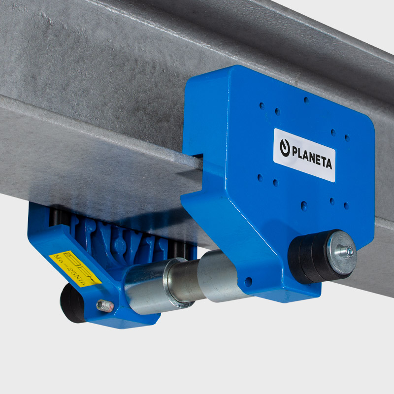 Rollfahrwerk PC12/33/34 auf Träger für Elektrokettenzug PITCH