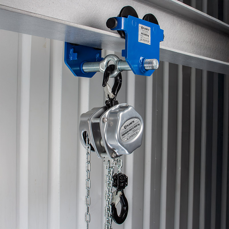 Handfahrwerk PTS mit Flaschenzug PREMIUM PRO-II mit 1.000 kg Tragfähigkeit