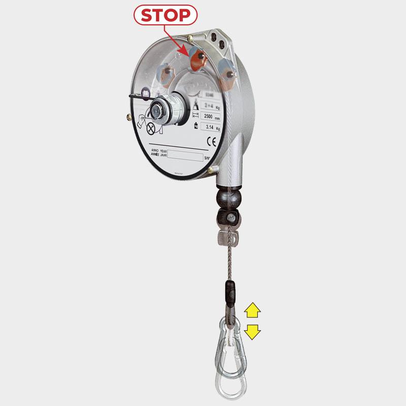 Federzug TCN 9346-9350 arretierbar