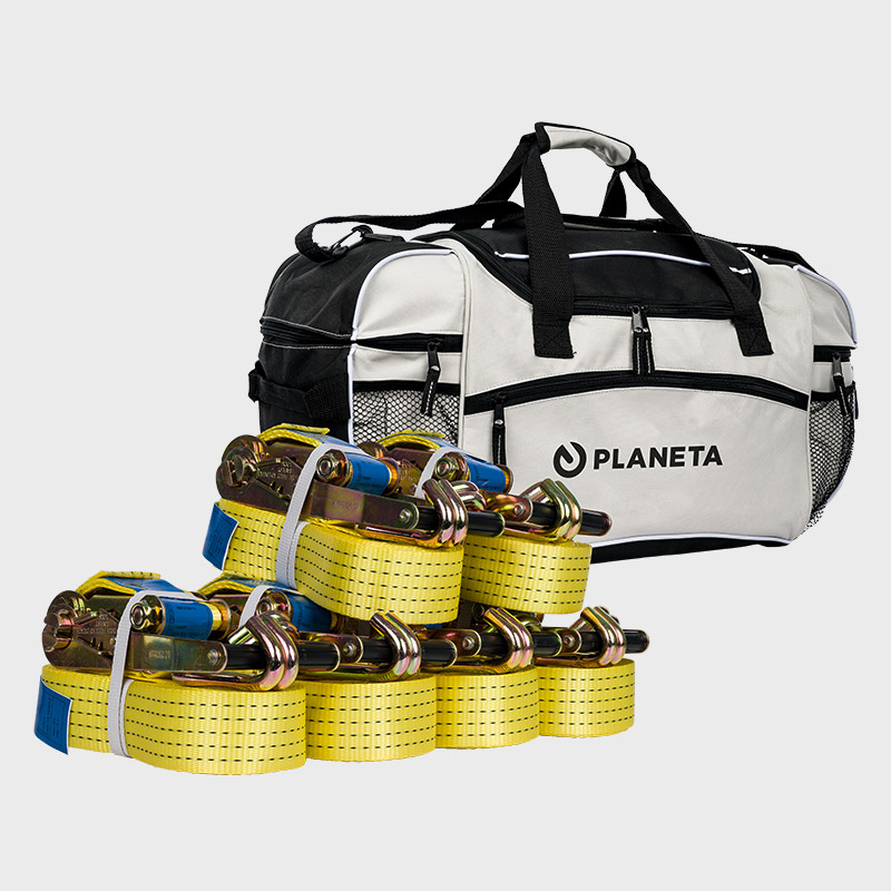 Zurrgurtpaket C mit 6 Zurrgurte RG 5000 A und Sporttasche