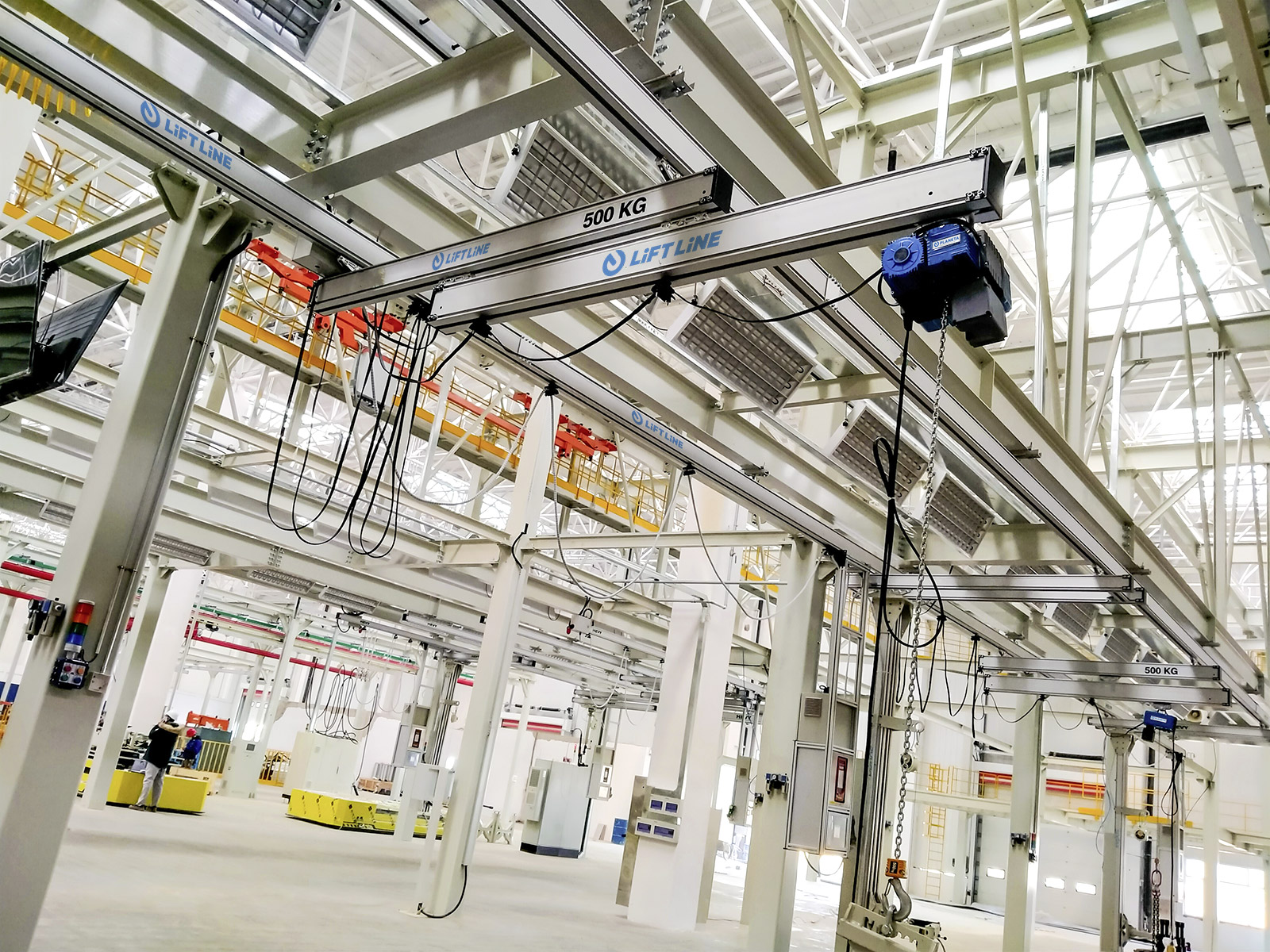 Anwendung LiFT LiNE Alu-Leichtkransystem mit PITCH-Elektrokettenzug PITCH Bild 6