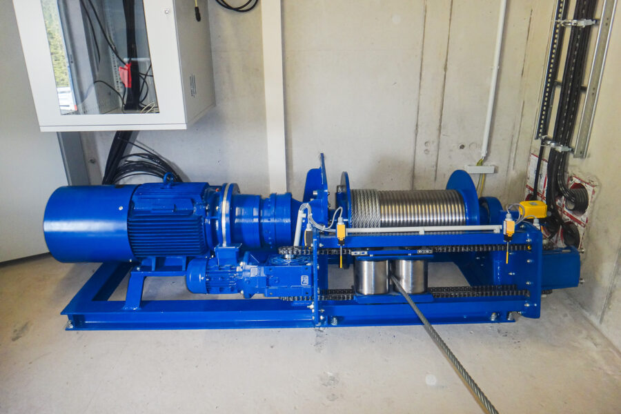 Anwendung integrierte Spulvorrichtung an PHW-Winde