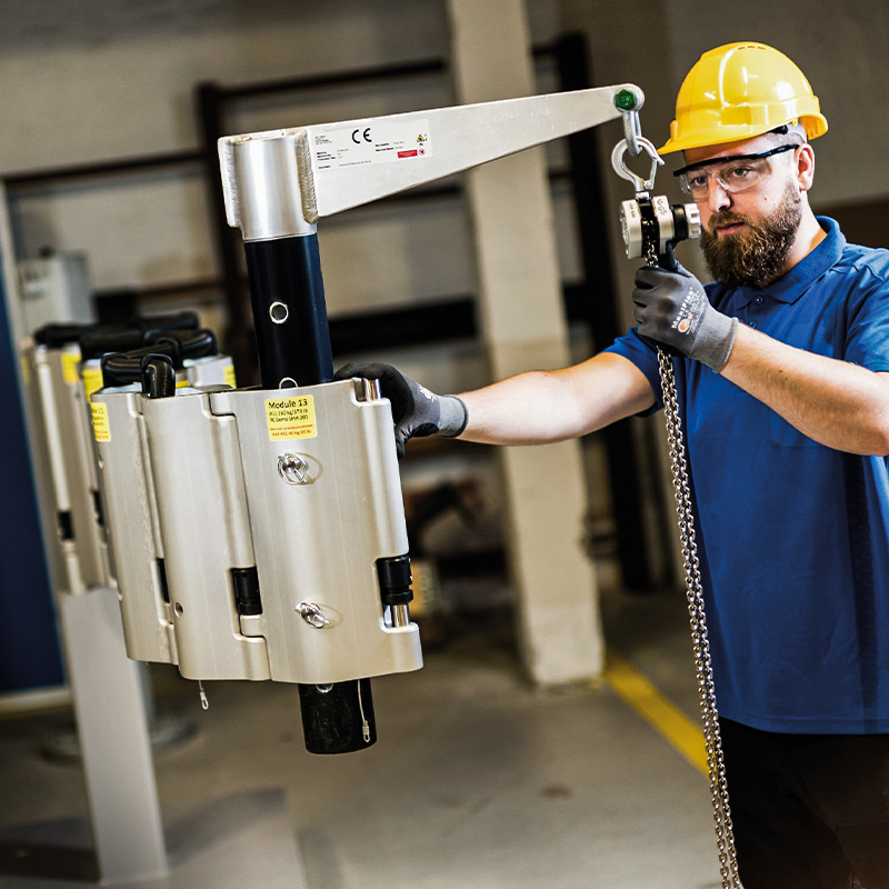 Anwendung Alu-Schwenkkran JibFlex