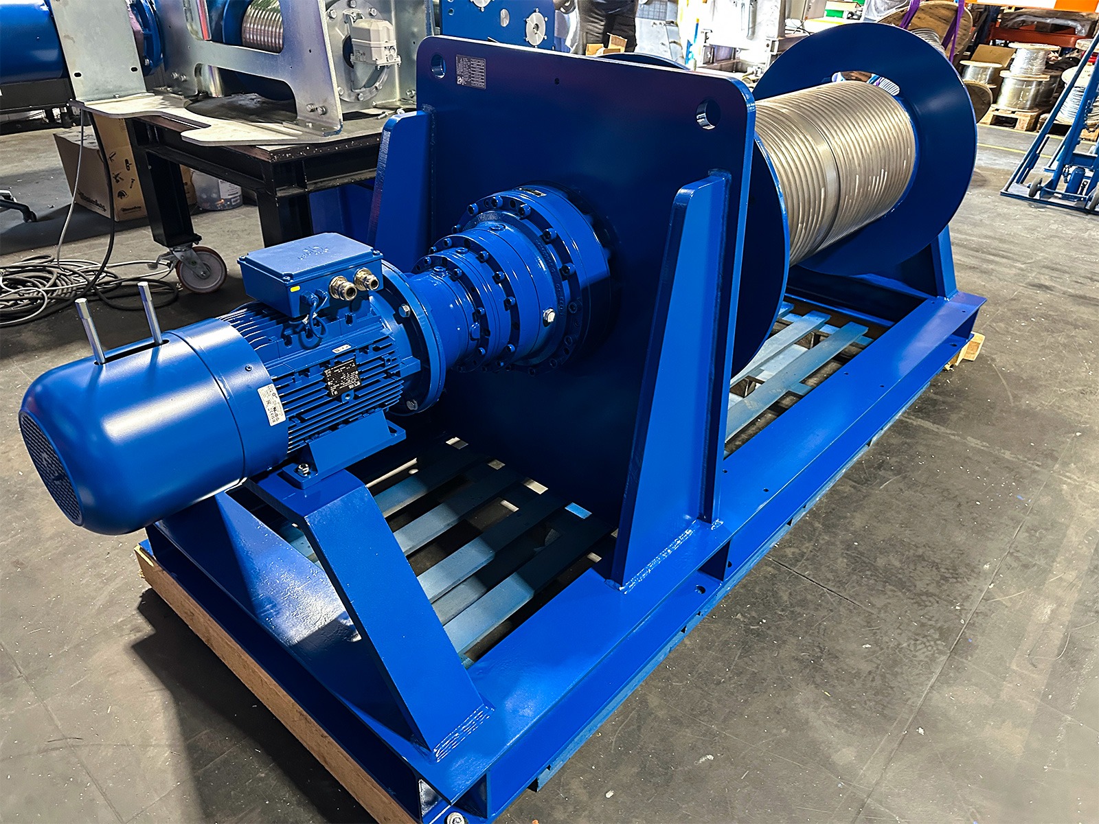 PHW-E 310 Electric Rope Winch in Production